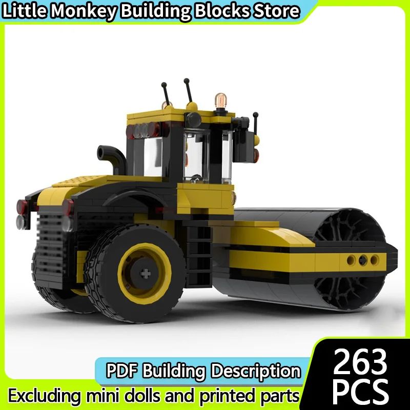 

Модель городской автомобиль MOC, строительные кирпичи, инженерный ролик, модульная технология, детские праздничные подарки, сборные игрушки, костюм