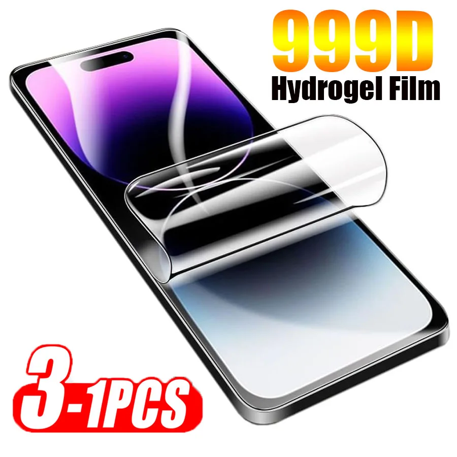 3PCS Matte Hydrogel Film For iPhone 11 12 13 14 15 Pro XS Max XR iphone X 7 8 15 Plus Full Cover TPU Screen Protector No Glass