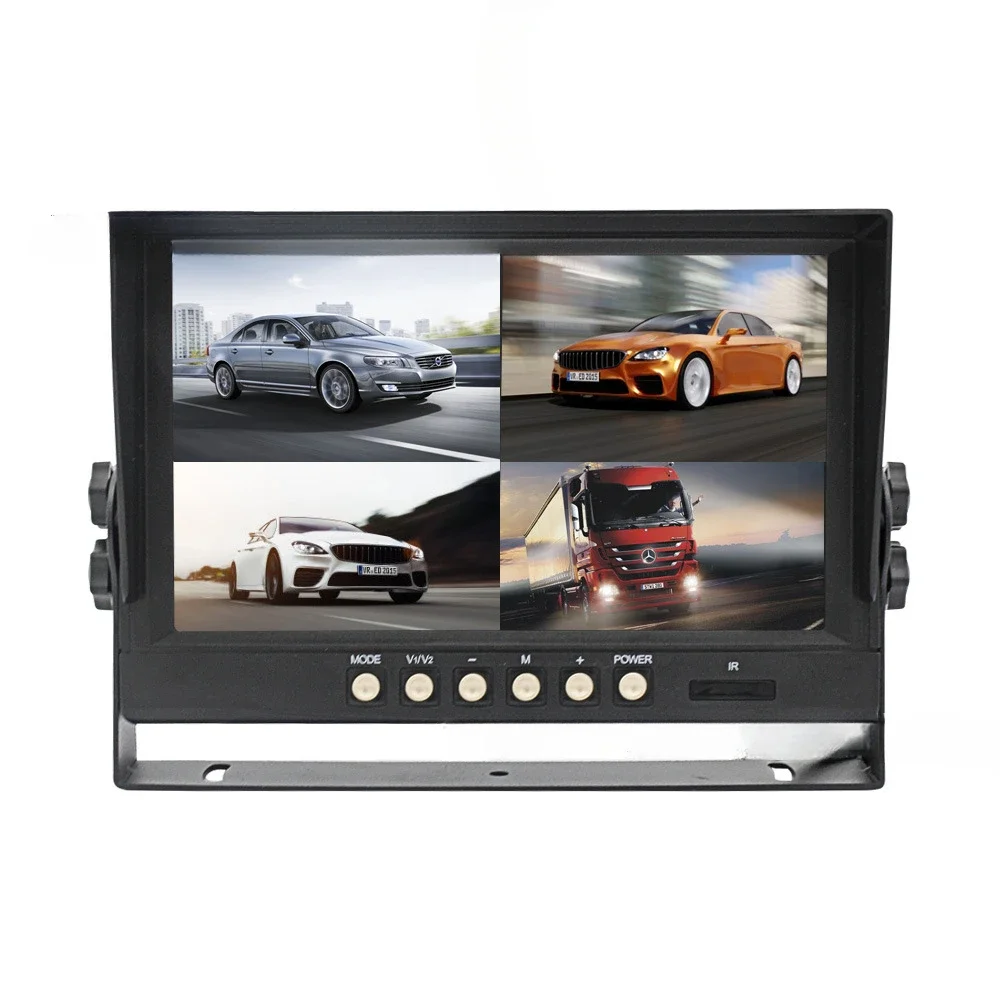 Suitable for 9 inch 1080P high definition AHD four way reversing image driving recorder