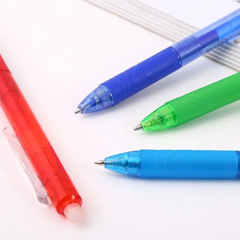 Imagem -03 - Caneta Gel Apagável Retrátil Caneta Kawaii Haste Lavável Escrita do Estudante Desenho Criativo Papelaria Escola Office Cores 05 mm