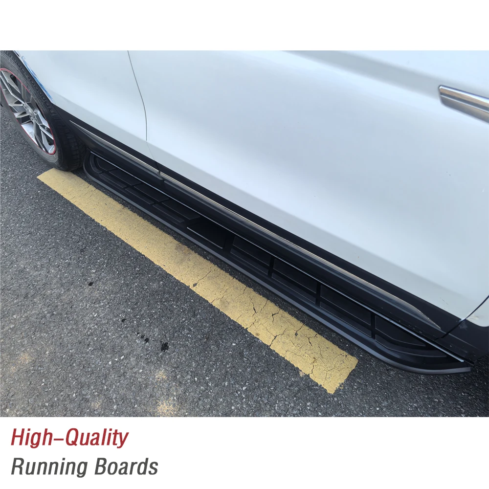 2pcs fit for VW Volkswagen ATLAS 2017-2024 SUV Truck Side Step Running Board NerfBar Aluminium Pedal Accessories (with Brackets)
