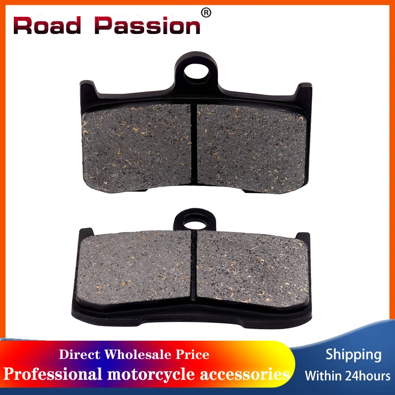 Road Passion Motorcycle Front Brake Pads For KAWASAKI Z 800 900 1000 For SUZUKI GSX-S 750 1300 For  INDIAN Chief 22 Roadmaster