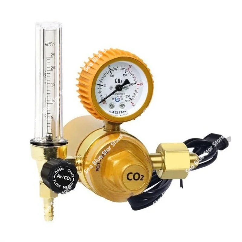 Carbon dioxide meter 36V 220V pressure reducer two welding machine, pressure gauge