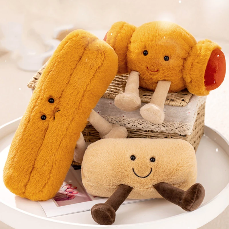 Nieuwe Cartoon Ei Pluche Knuffel Leuke Uitdrukking Voedsel Brood Serie Ontbijt Pop Leuke Decoratie Kussen Baby Comfort Pop Geschenken