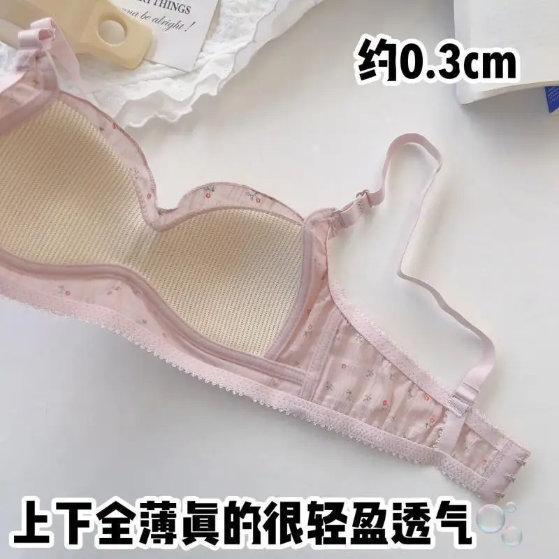 Girls Printed Bra Breathable Teenager Bras for Kids Adolescente Lingerie Solid Color Teen Vest Girls Tube Tops Underwear 8-16Y