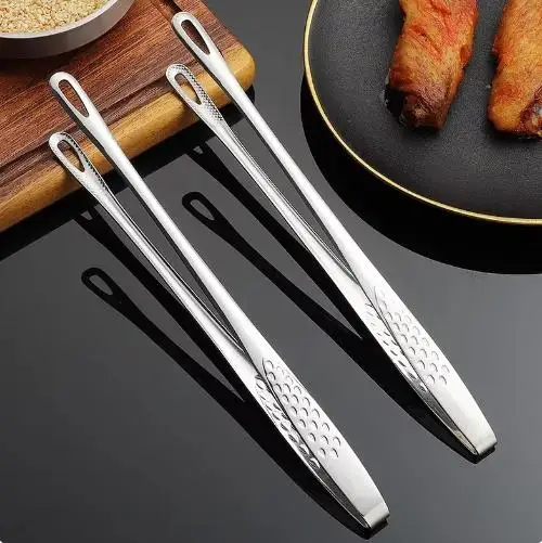 

Kitchen Tongs Barbecue Grill Tongs Cooking Tweezers Stainless Steel Meat Food Tongs Clips Buffet BBQ Tools Home Kitchen Gadgets