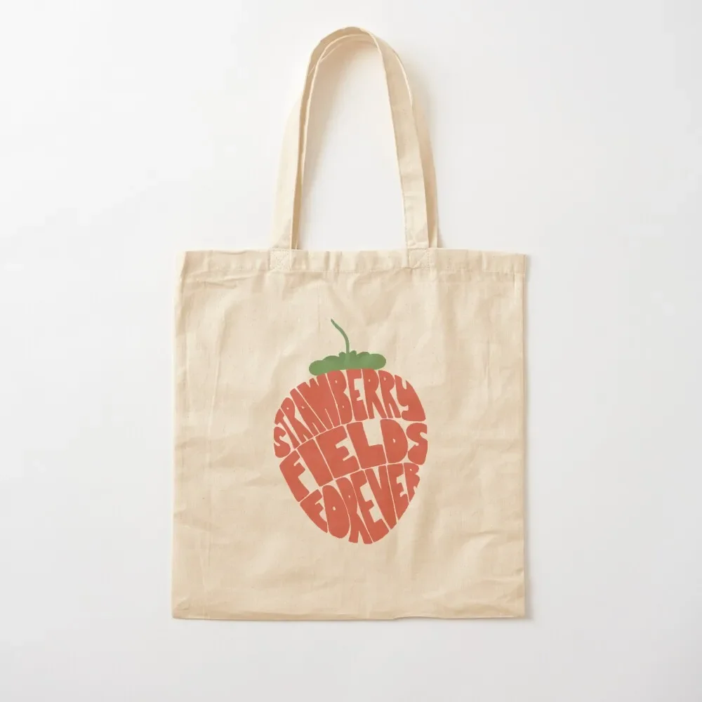 

Strawberry fields forever Tote Bag Shopper handbag Custom bag personalized tote bag Eco