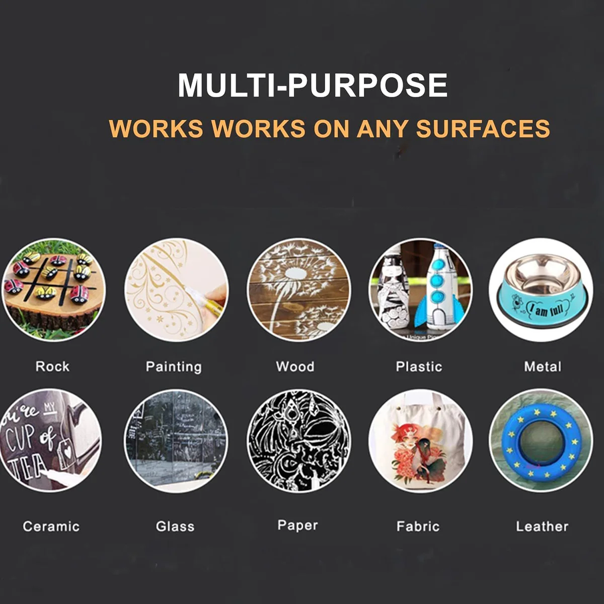 アクリル絵筆セット,金属マーカーペン,水ベース,ゴールド,シルバー,ピンク,ゴールド