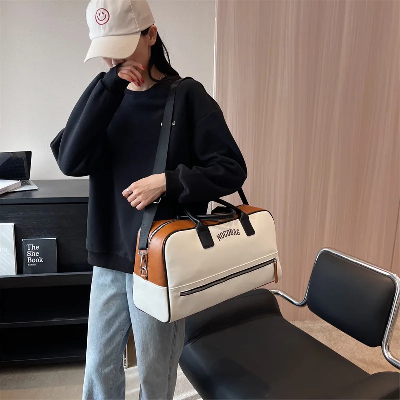 Designer Luxury Travel Tote Hand Bag Lady Square Women'S Fashion Casual PU Leather Gym Yoga Luggage Duffle Shoulder Weekend Bag