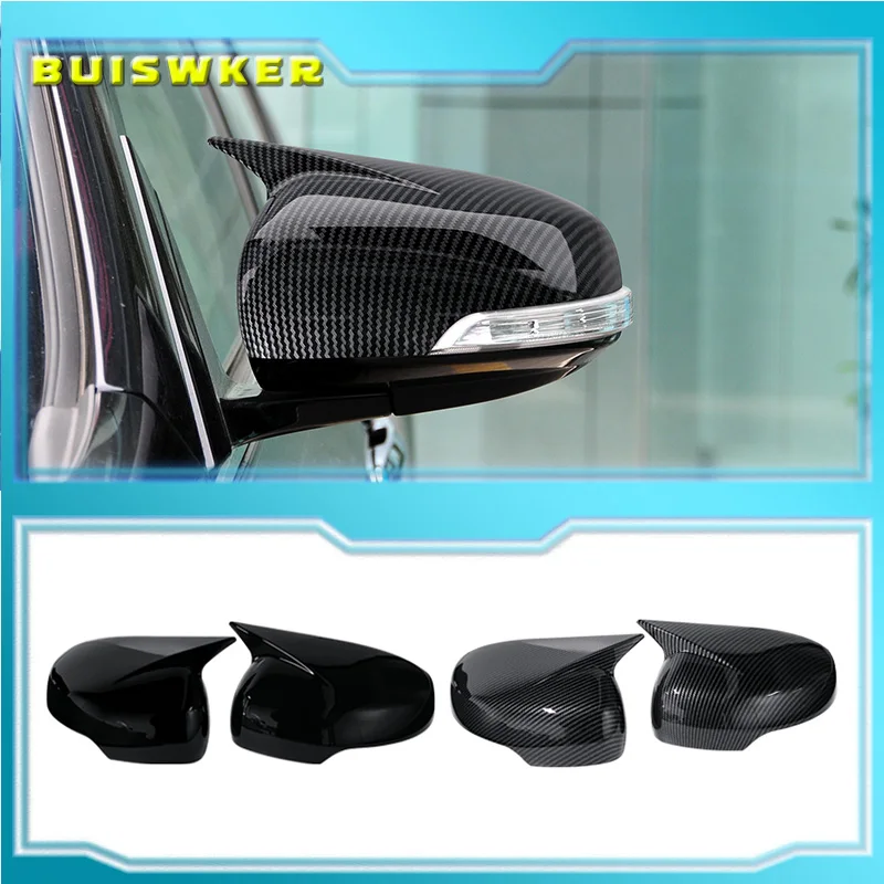 Bull Horn Shaped Rearview Mirror Decorative Cover for Nissan Teana J32 2008-2012 Protective Cover for Car Mirrors