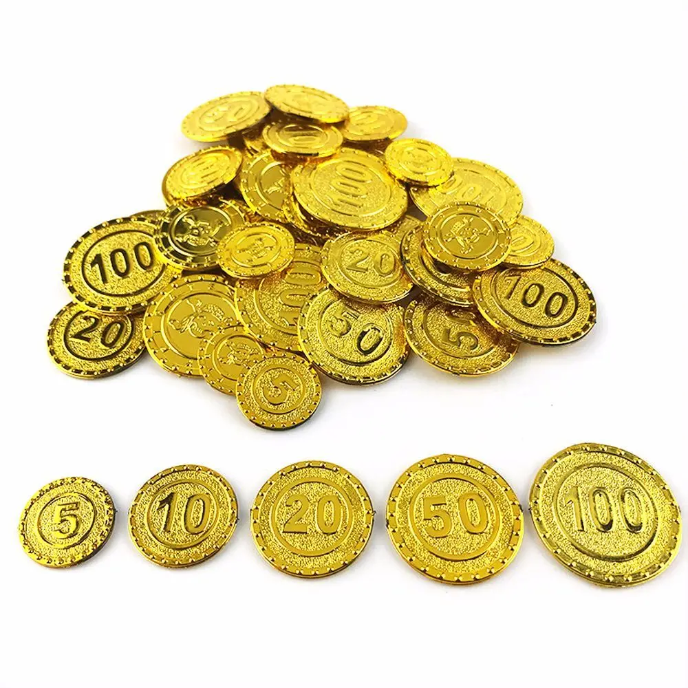 

Plastic Pirate Coins Simulation Gold Coins Decoration Coin Chip for Party Child