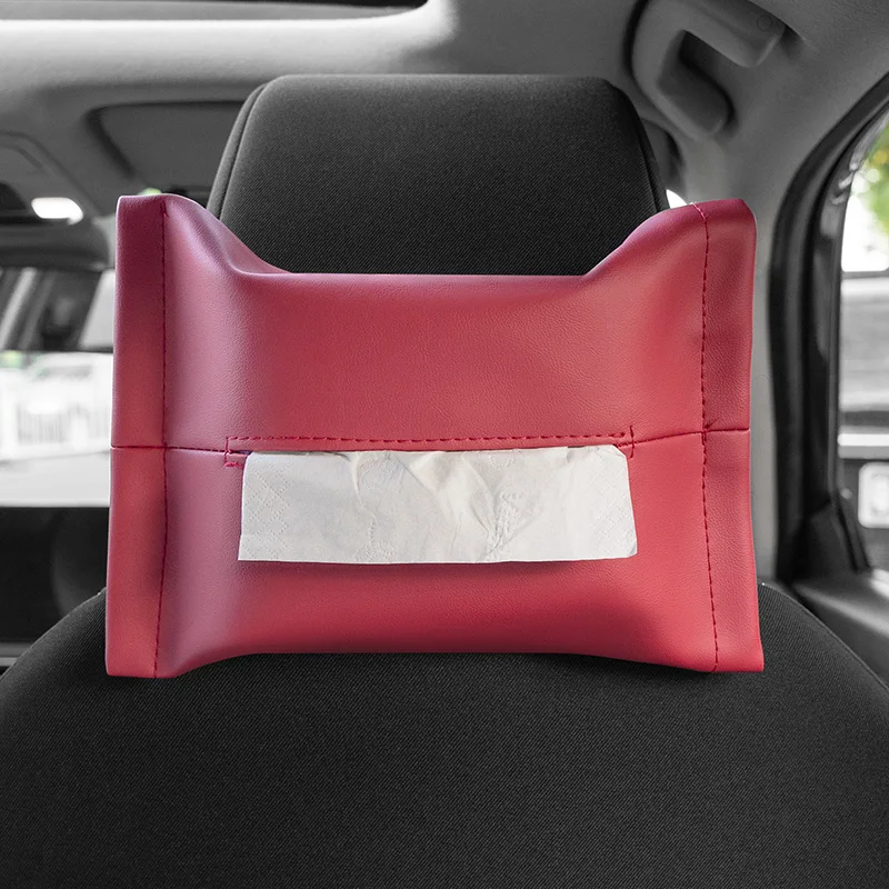 Para Nissan Navara D22 Laurel C35 1997 ~ 2005 parasol de coche servilletero asiento trasero/caja de brazo bolsa de almacenamiento de pañuelos accesorios interiores