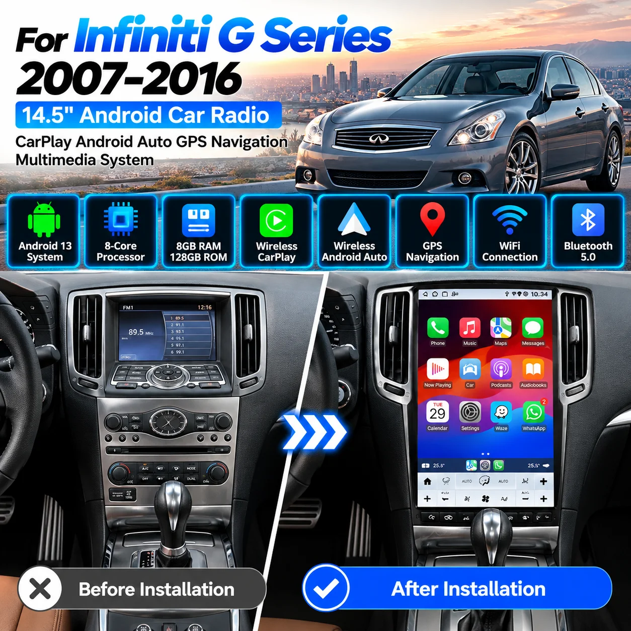 CarPlay Android Auto GPS Navigation 14.5
