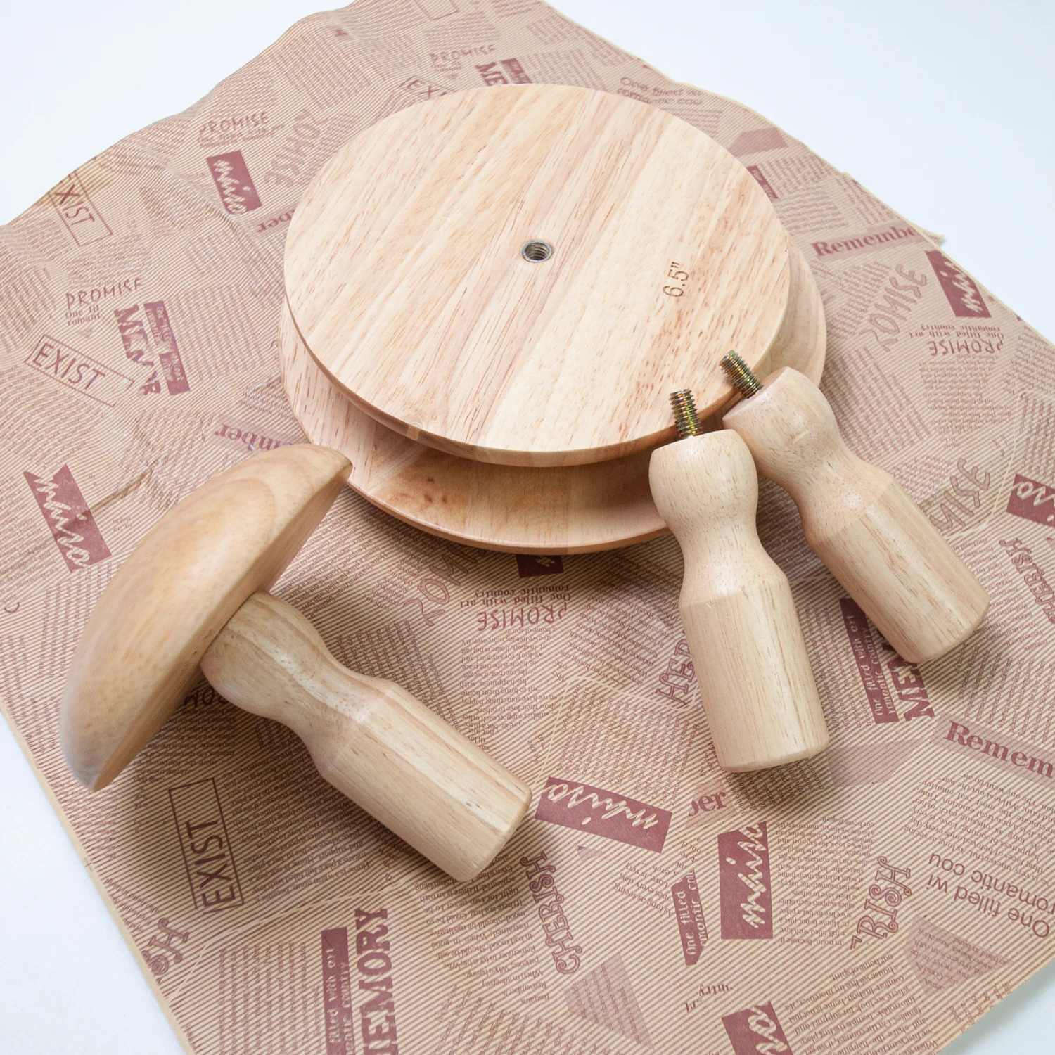 Pottery Molds 4.5\'\' /5.5\'\'/ 6.5\'\' Plaster Molds Wood Pottery Tools Ceramic Top Forms for DIY Bowls Plate Dish Slump Press