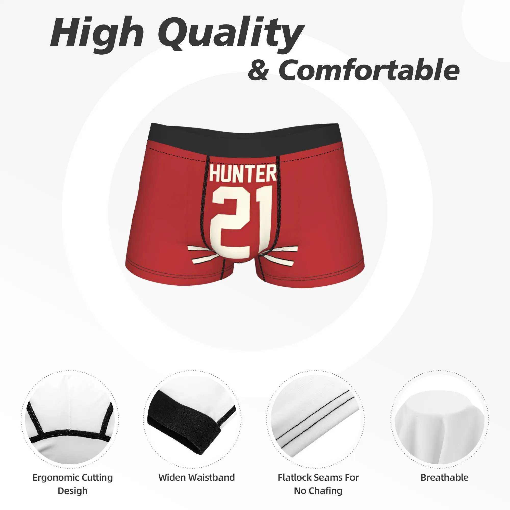 Man Boxer Briefs Shorts Panties Heated Rivalry 21  Polyester Underwear  Male Printed M-XXL Underpants