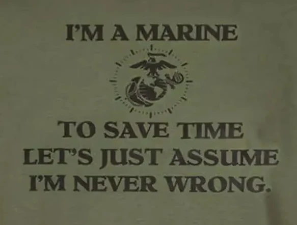 

Футболка I'm A Marine & I'm Never Wrong Корпуса морской пехоты США, повседневная мужская футболка из 100% хлопка с круглым вырезом и коротким рукавом, размер S-3XL