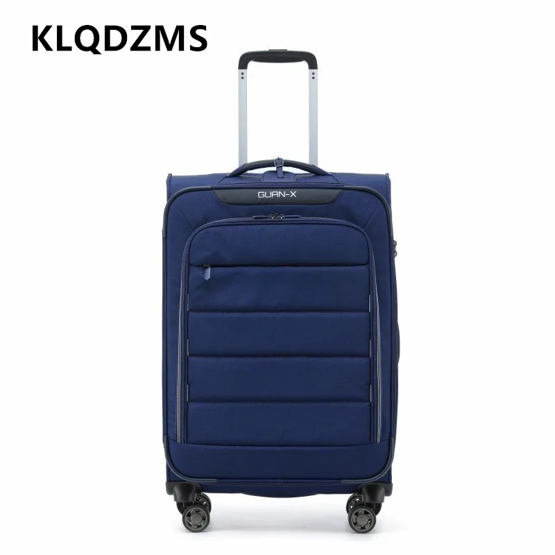 

KLQDZMS ручная кладь, мужская деловая посадочная коробка, чемодан на колесиках из ткани Оксфорд, большая вместимость, чемодан 20 дюймов, 24 дюйма, 28 дюймов