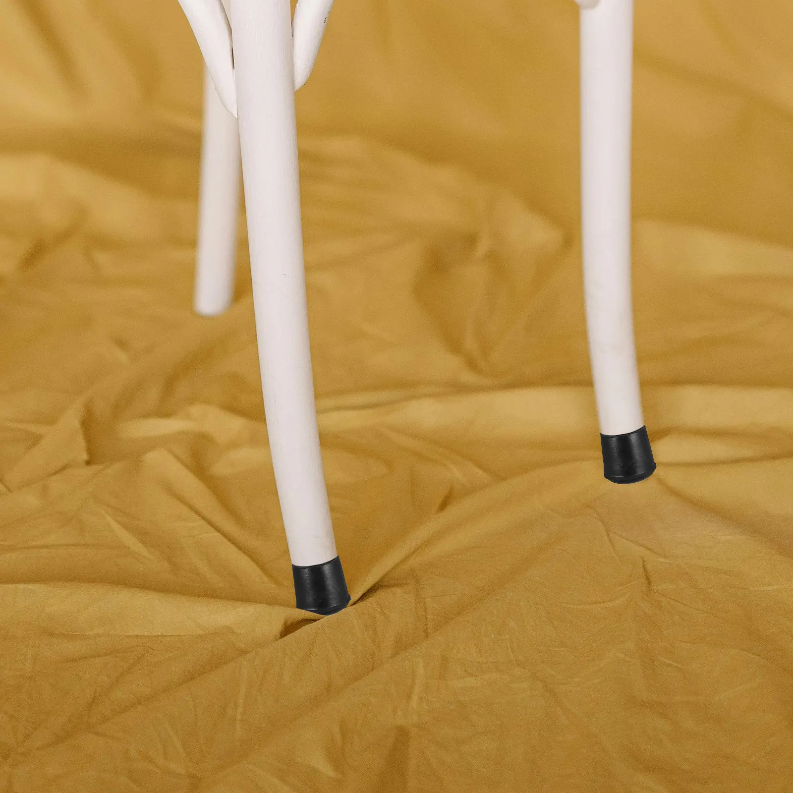 12Pcs Furniture Leg Covers Semi-Spherical Wear-Resistant Non-Slip Foot Protectors for Chairs Tables Stools Shelf Supports Noise