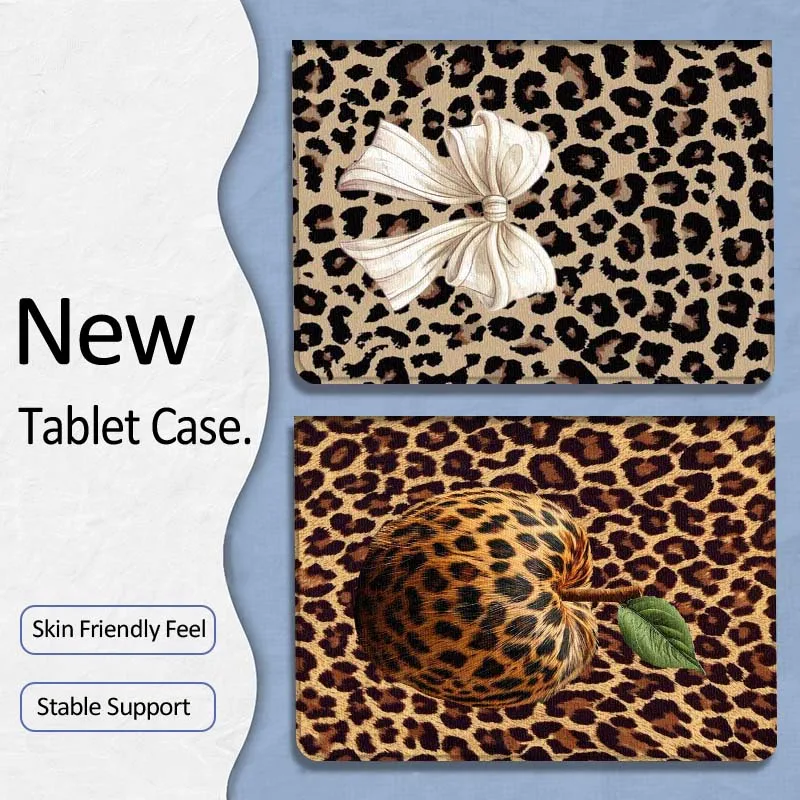

Art Retro Leopard Print For Xiaoxin Lenovo Tab P12 Extreme Legion Y900 Idea Pro GT 12.1 2025 Foldable Tablet Case Gift