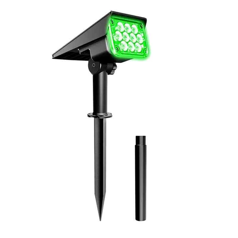 Professional Grade 3X Solar Spotlight Solar Garden Light IP65 Solar Power Green Light For Yard Decor Solar Light Courtyard