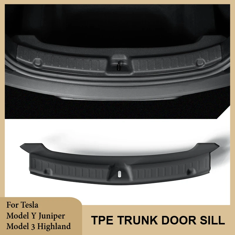 

Trunk Door Sill For Tesla Model Y Juniper 2025 Model 3 Highland 2024 2025 TPE Trunk Guard Scratch - Resistant Protective Strip