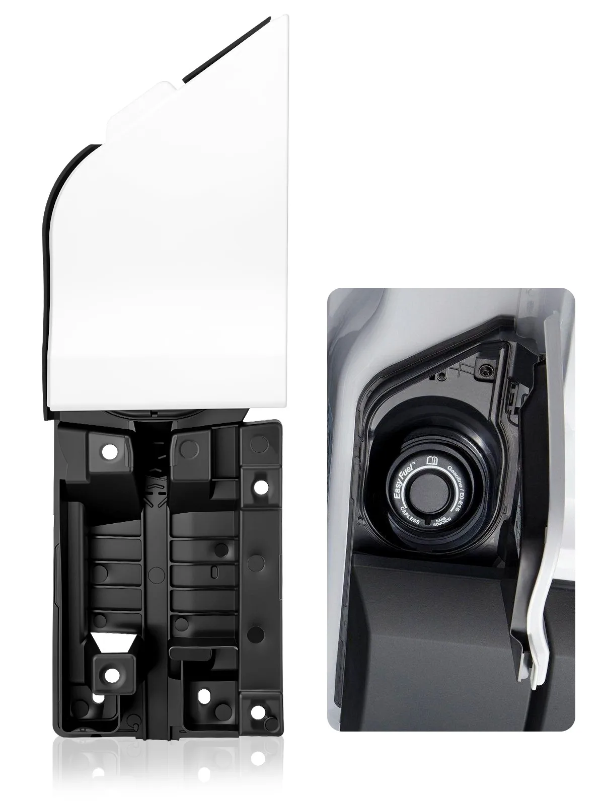 Fuel Filler Door Housing Gas Door w/Cover For 15-23 Ford Transit Van 150 250 350