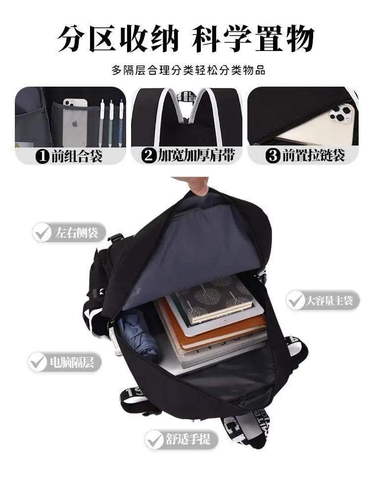 حقيبة هونكاي إمباكت 3 للأولاد والبنات في المدارس الابتدائية المتوسطة 2024 موديل جديد حقيبة ظهر عالية القيمة ذات سعة كبيرة وخفيفة الوزن