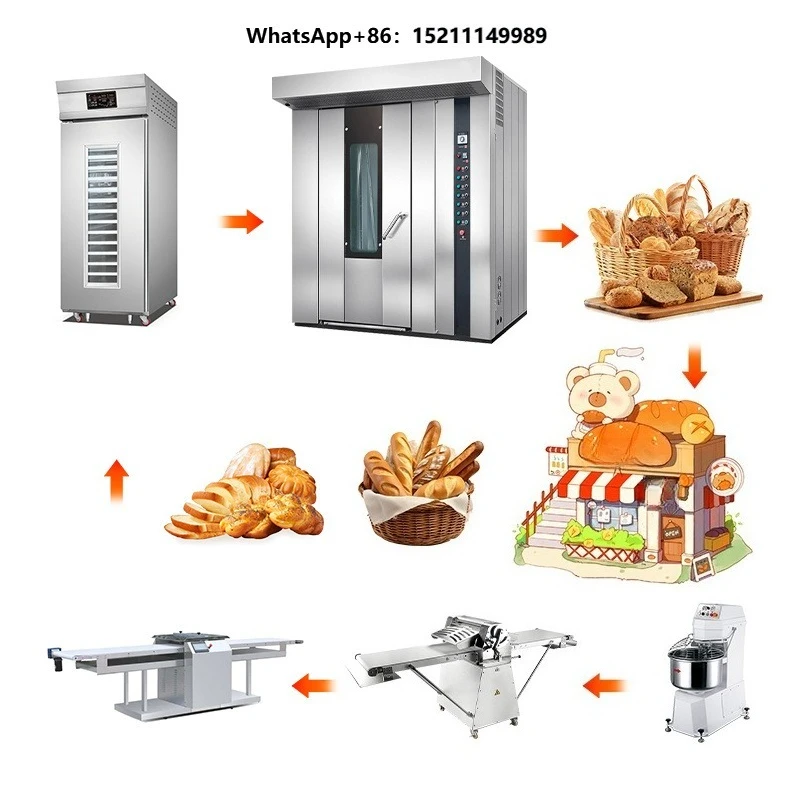 New Complete Set of Bakery and Pastry Equipment for Restaurant for Baking Bread