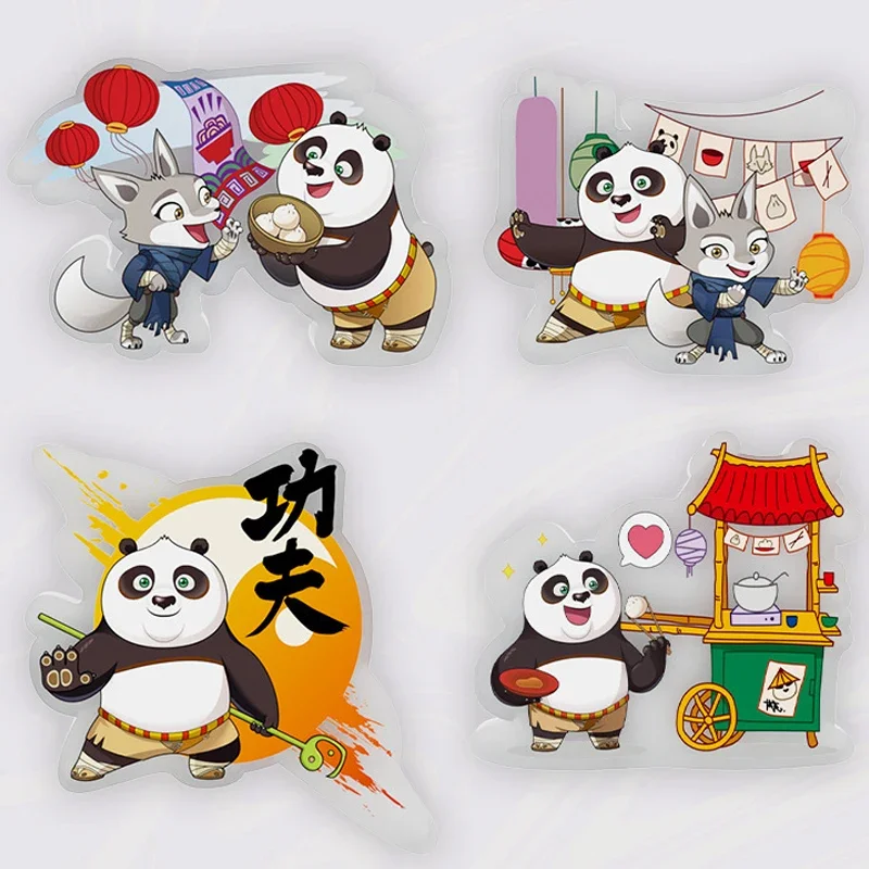 Kung Fu Panda 4 personaggio dei cartoni animati per frigorifero Po, simpatico divertente piccolo animale Cartoon Decor per porta del frigorifero da