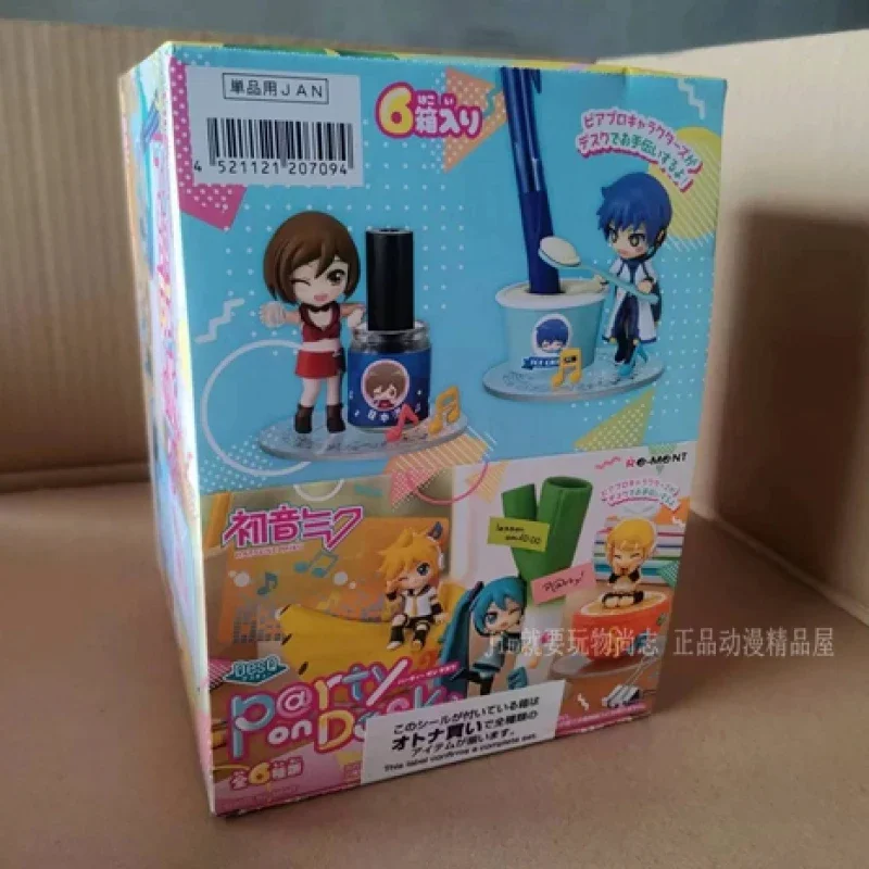 

Boxed 1pcs Random Style Anime Hatsune Miku KAITO Figure Desk Party Kawaii Collect Miniature Tabletop Model Toys Doll Gifts