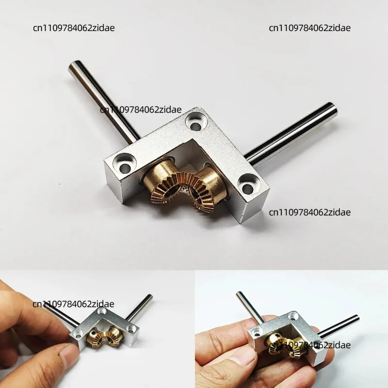 For 4mm 5mm Shaft Mini 90 Degree Right Angle Gearbox 1:1 Bevel Gear Steering Transmission Box for Model DIY