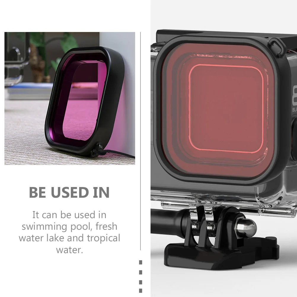 

Diving Photography Underwater Filter for Camera Cases Housing Accessories Scuba Snorkeling Clear Plants Pool Lake Photos
