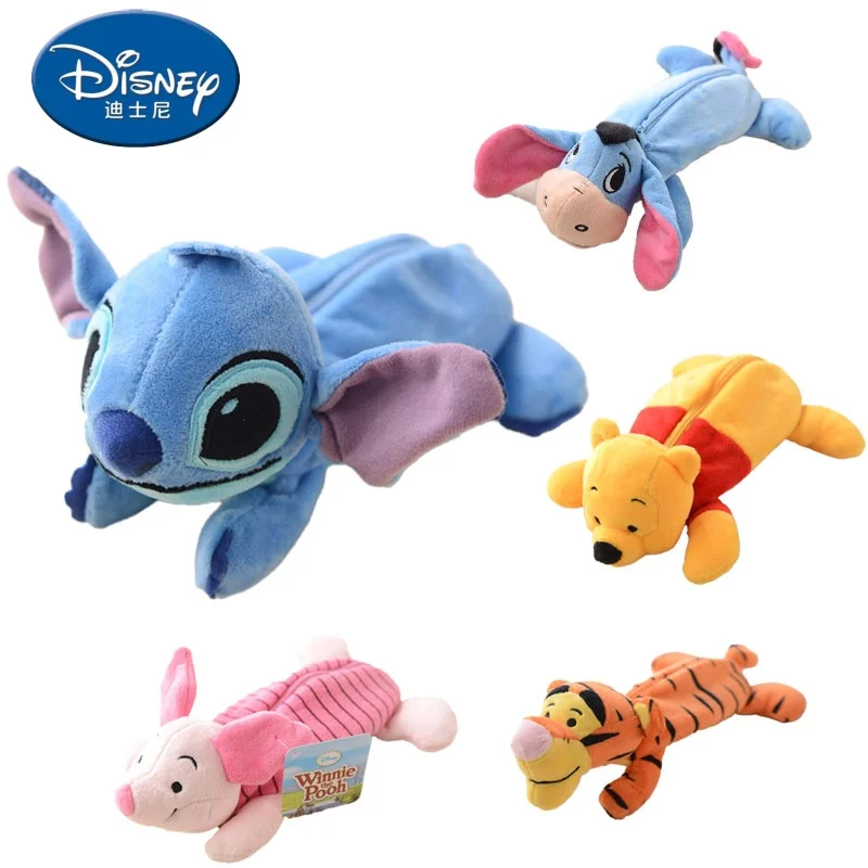 Disney Stitch аниме детская сумка-карандаш для хранения косметики аниме Kawaii Winnie косметичка портмоне кошелек сумка детские игрушки подарки