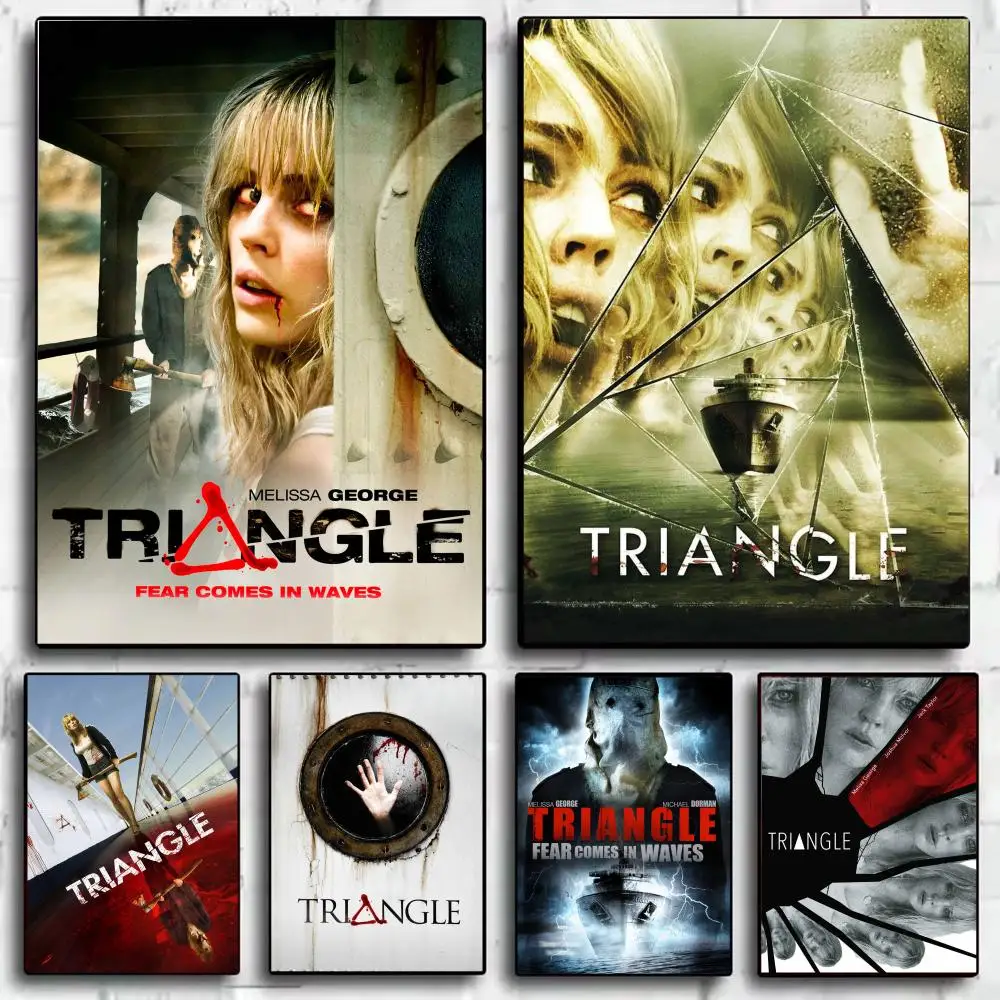 Horror Movie T-Triangle Poster Modern Aesthetic Wall Art Poster Minimalist Room Decoration Items