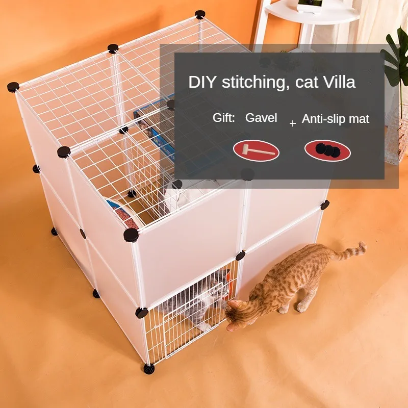 DIY Patchwork Small Pet Freely Combined Foldable Dog Cage Yard Fence for Dog Cat Kitten Rabbit Guinea Pig Bunny Hedgehogs