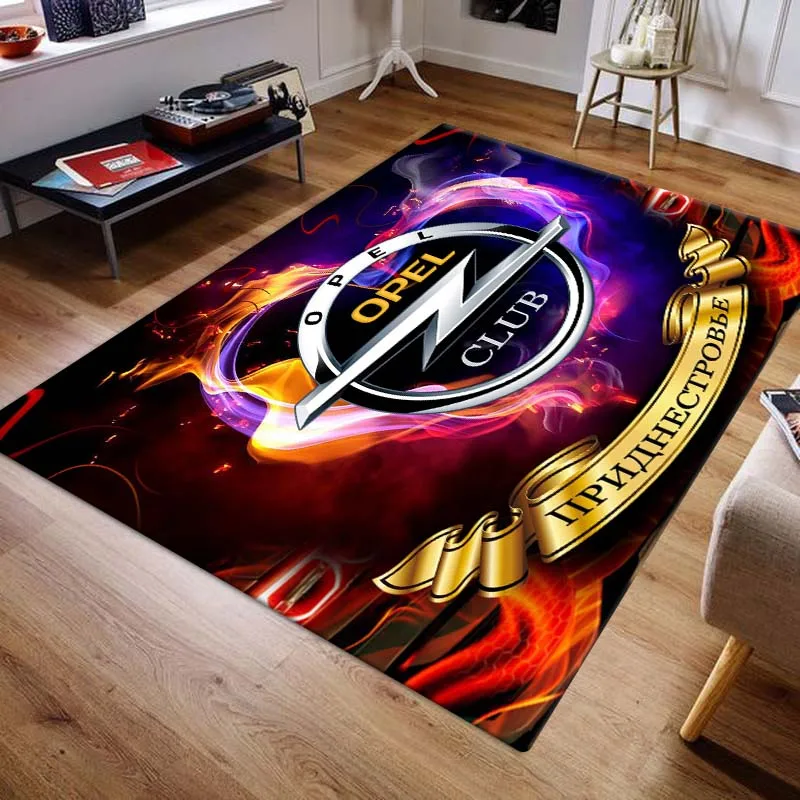 OPEL LOGO Carpets and rugs Fashion Car printing Living room Bedroom Large area soft Carpet Home Children\'s room floor Mat