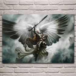 Nowość Sword Angel Armor Woman 5d D DIY Diamond Painting fantasy Gothic Woman Wings Picture For living room Decoration Home