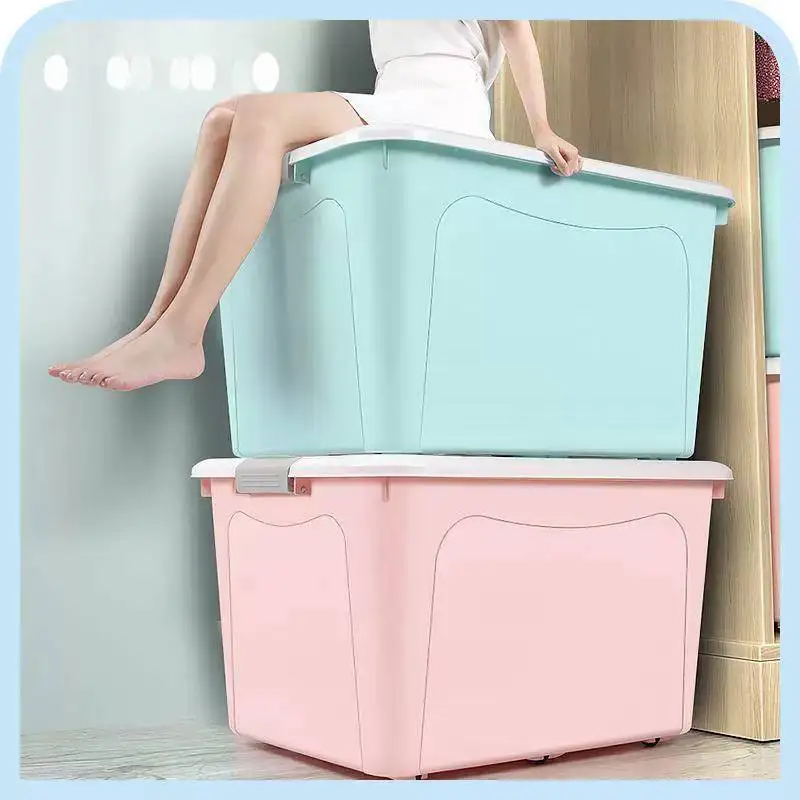 Large Size Thickened Storage Box for Clothes Toys Books Dormitory Home Use Organization Box Storage Container by Zhuo Mo