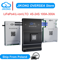 JIKONG JKBMS B1A8S20P 4S 7S 8S 12V 24V 100A 200A for Lifepo4 Li-ion LTO Battery With 1A Actice Blance Smart BMS RS485 HEAT CAN