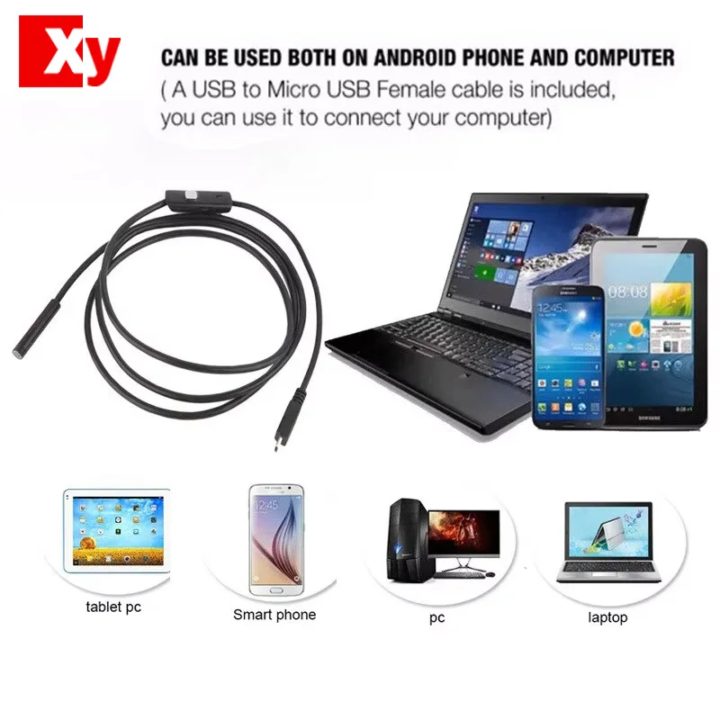 Mini Camera HD Multi-functional Waterproof Endoscope 5.5mm Micro To USB Connection Mobile Phone For Vehicle Pipe Detection