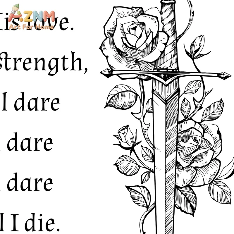 Sainte Joan of Arc On White Horse Antique French Illustration Print Art Decor, Saint Joan of Arc Quote Poster Canvas Painting