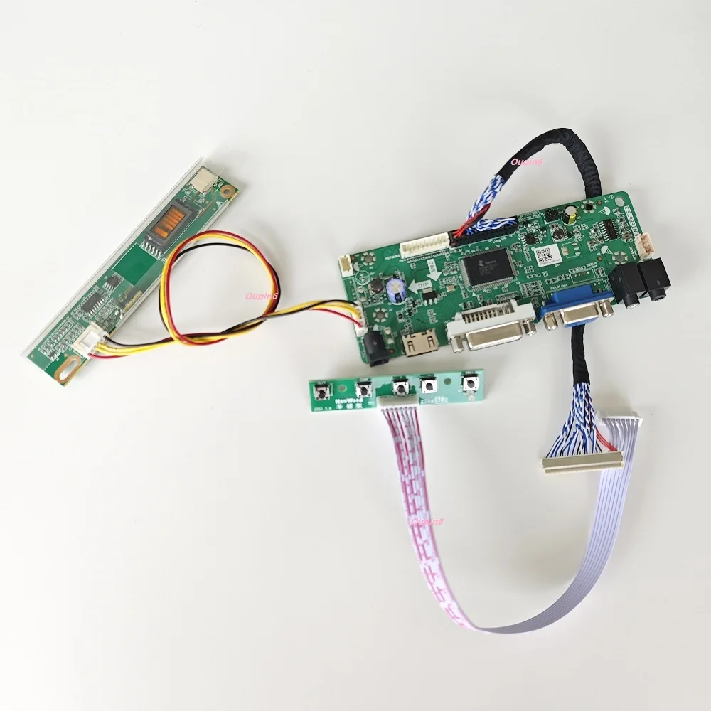 

Для LTN154AT01-001 LTN141W3-L01 LTN141W1-L04 30-контактный 1CCFL 1280x800 плата драйвера контроллера DVI VGA HDMI-совместимый комплект ЖК-экрана