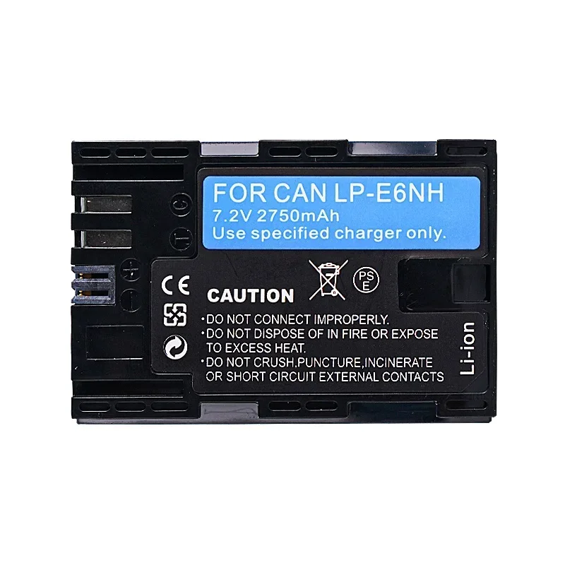 LP-E6NH 7,2 V 2750mAH аккумулятор подходит для камеры Canon EOS 5DS 5DSR 6Da 80D 90D 7D R6 R5 R7