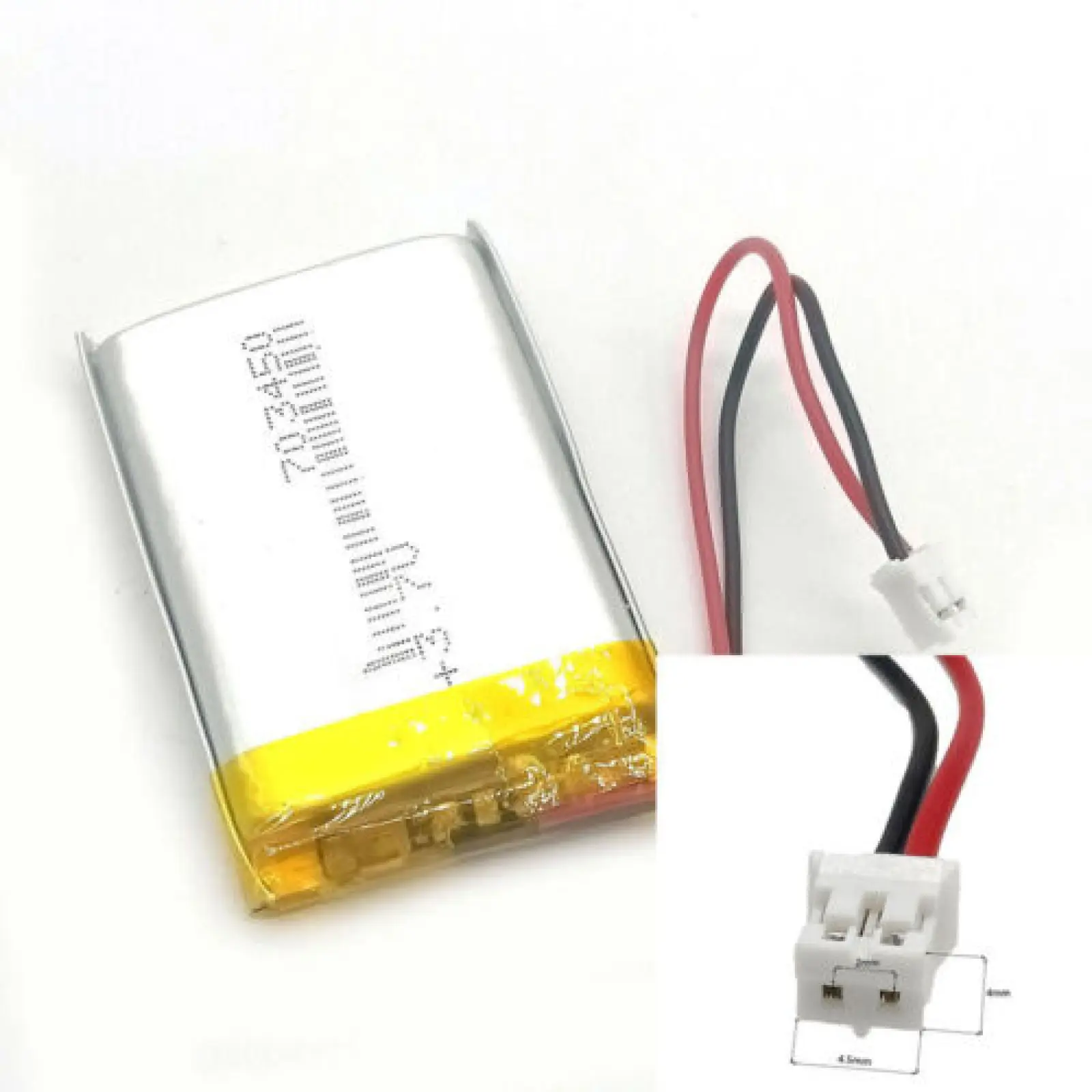 

3.7V 1300mAh 703450 Li-Polymer Li Battery JST-PH 2pin 2.0 For LAPTOP ELECTRIC TOYS CHARGING TREASURE POWER CAMERA POWER BANK