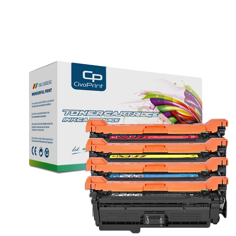 

New compatible 504A Toner Cartridge CE250A CE251A CE252A CE253A for HP Laserjet Enterprise LaserJet CM3530 CP3525 CP3530 printer