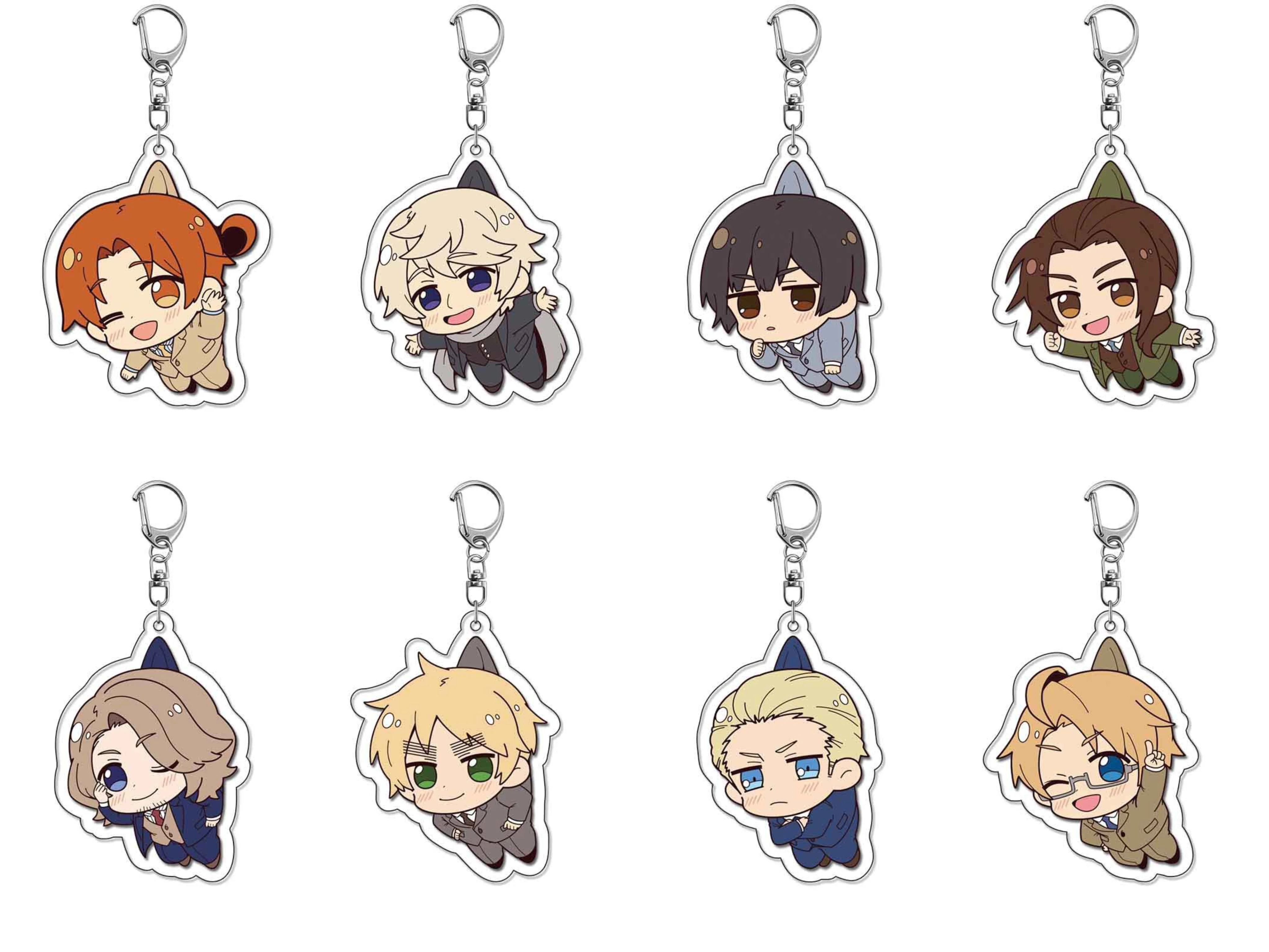 

5CM Kawaii HETALA Anime Peripherals Suspend Alfred F. Jones Figurine Acrylic Keychain Ludwig Acrylic Pendant Accessory Toy gift