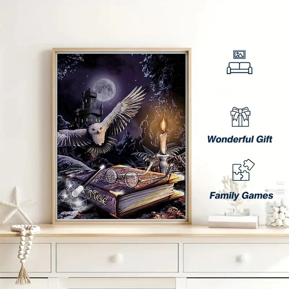 The End of the World Puzzle, Eagle Wooden Puzzle, Personalized 3D Puzzle, Adult and Children's Gifts Education, Children's Toys