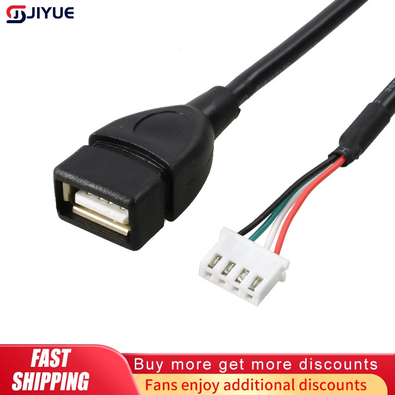 

USB Female Terminal Data Cable PH2.0 4P 2.54mm Motherboard Cable USB To Dupont 4 Pin Adapter Extension Cable Touch Screen Cable