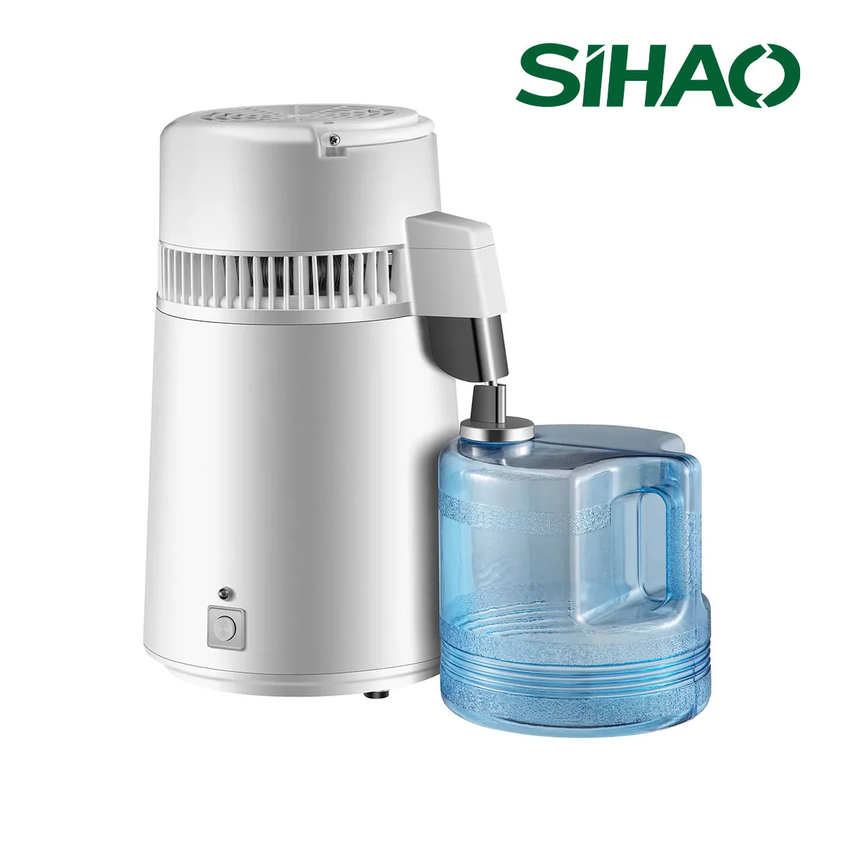 Distillatore d'Acqua SIAHO 4L/1L-h, 220V 304SS per Uso Dentale/Medico/Domestico, Acqua Pura e Oli Essenziali (Spegnimento Automatico)