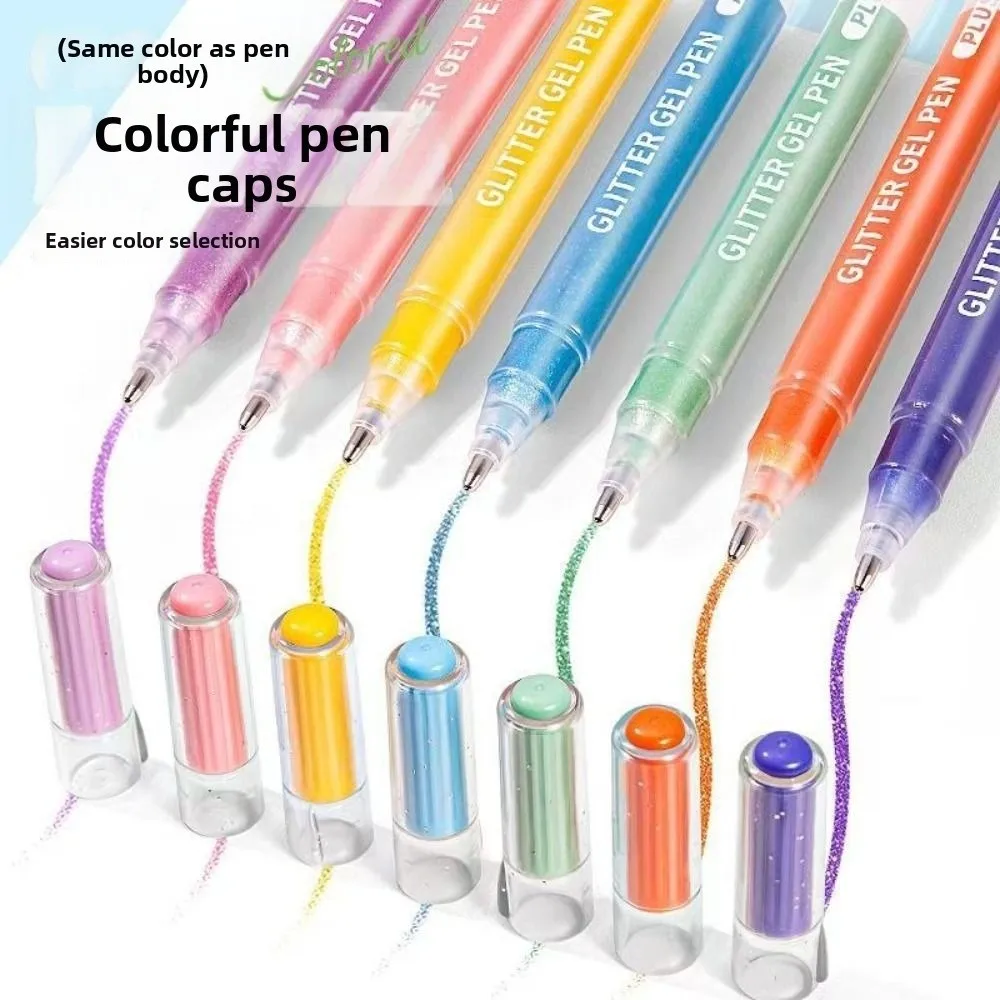 

Подарки, 6 цветов, гелевая ручка с блестящими эффектами, 1,0 мм, художественные маркеры для рисования граффити, ручки для ведения журналов «сделай сам», школьный офис